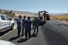 بازدید مسئولین سرپل‌ذهاب از انجام پروژه‌های اداره راهداری در جهت ارائه خدمات بهتر به زائرین عتبات عالیات