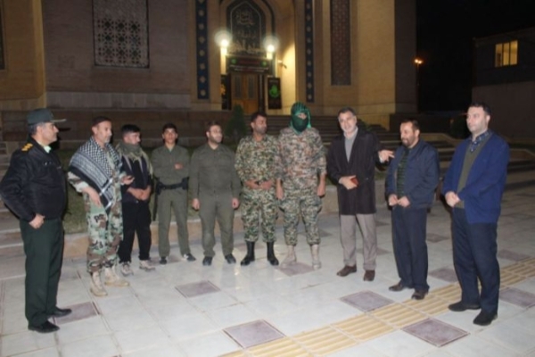 بازدید فرماندار و اعضای شورای تامین شهرستان از گشت های رضویون بسیج