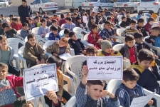 اجتماع فرزندان حاج قاسم در دبستان آزادگان سرپل‌ذهاب برگزار شد