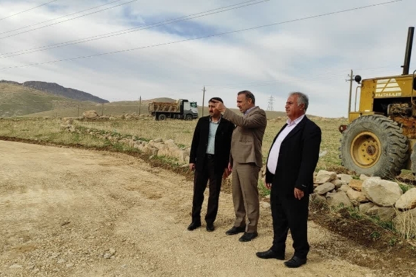 اجرای طرح هادی در اراضی الحاقی روستای پاطاق در سرپل ذهاب