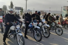 رژه موتورسواران در سرپل‌ذهاب برگزار شد