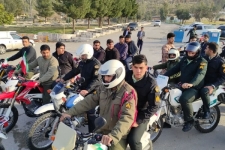 رژه‌موتوری نیروهای‌مسلح و بسیجیان در شهرستان سرپل‌ذهاب به اجرا درآمد