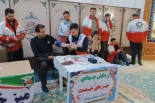 برپایی میز خدمت در سرپل‌ذهاب به‌مناسبت دهه فجر