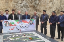 تجدیدمیثاق امدادگران کمیته‌امداد سرپل‌ذهاب با شهدا و آرمان‌های انقلاب‌اسلامی