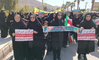نوای «مرگ بر اسرائیل» در سرپل‌ذهاب طنین‌انداز شد
