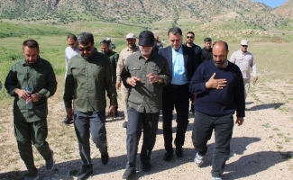 بازدید فرماندهان ارشد سپاه حضرت نبی اکرم(ص) از یادمان شهدای بازی‌دراز