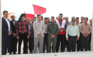بازدید مسئولین شهرستان از آماده سازی یادمان بازی دراز