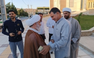 سفر یکروزه آیت الله امان‌اله نریمانی نماینده استان کرمانشاه در مجلس خبرگان رهبری به سرپل‌ذهاب