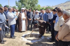 برگزاری مراسم کلنگ‌زنی ساخت مسجد روستای پل‌ماهیت بخش مرکزی شهرستان