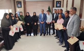 برگزاری مراسم تجلیل از اهدا کنندگان خون در شهرستان