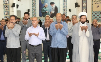 اقامه نماز عید سعید قربان در مصلای حرم حضرت احمد ابن اسحاق (ره)