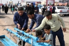 آمادگی اکیپ‌های آبفای سرپل‌ذهاب در ایام اربعین