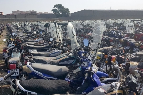 توقیف تعداد ۱۰ دستگاه موتورسیکلت در شهرستان