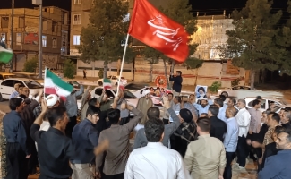 شادی مردم ولایت مدار سرپل‌ذهاب از موشکباران سرزمین های اشغالی توسط شیربچه های سیدعلی