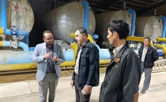 بازدید شبانه فرماندار سرپل ذهاب از تاسیسات تصفیه خانه آب شرب شهرستان