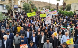 حضور پرشور مردم سرپل‌ذهاب در یوم الله ۱۳ آبان