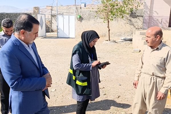 بازدید فرماندار سرپل‌ذهاب از روند سرشماری عمومی کشاورزی در شهرستان