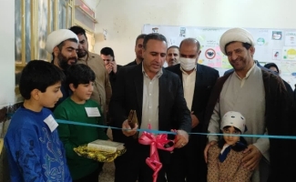 نمایشگاه کتاب و نقاشی در مدرسه شاهد شهید سلیمانی سرپل‌ذهاب برگزار شد