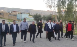 عطر افشانی و تجدید بیعت با شهدای گمنام در شهرستان سرپل‌ذهاب به مناسبت هفته بسیج