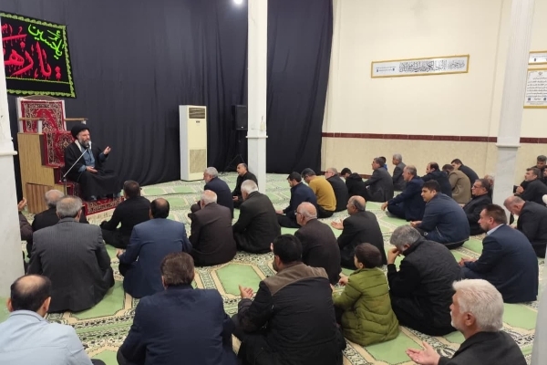 مراسم عزاداری شهادت حضرت زهرا (س) در مسجد  ابوالفضل العباس ع برگزار شد