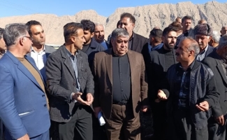 بازدید نماینده مجلس شورای اسلامی از طرح سامانه گرمسیری دهستان‌های قلعه شاهین و بشیوه و پاطاق شهرستان