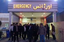 بازدید رئیس دانشگاه علوم پزشکی استان کرمانشاه از بیمارستان شهدای شهرستان