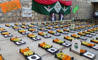 توزیع بسته معشیتی بین نیازمندان  در قالب یلدای مهدوی