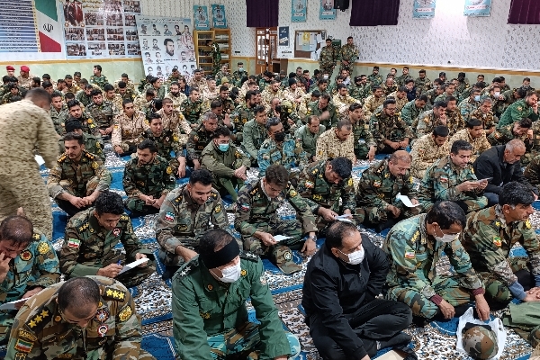 برگزاری آئین بزرگداشت پنجمین سالگرد شهادت حاج قاسم سلیمانی در تیپ ۷۱ پ.م پادگان ابوذر