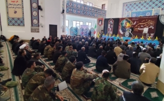 مراسم عزاداری و سوگواری پنجمین سالگرد شهادت سردار دلها شهید حاج قاسم سلیمانی در سرپل‌ذهاب برگزارشد