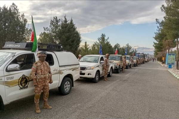 اجرای ستون‌کشی یگان‌های عمل‌کننده در رزمایش پیامبر اعظم ۱۹