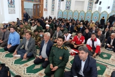 آیین برگزاری نماز جمعه سرپل ذهاب به روایت تصویر