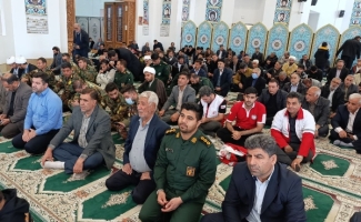 آیین برگزاری نماز جمعه سرپل ذهاب به روایت تصویر