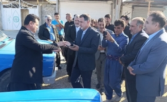 واگذاری سه دستگاه خودروی نیسان کامیونت به دهیاری های بخش دشت‌ذهاب