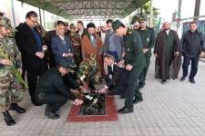 میهمانی لاله ها در گلزار شهدای شهرستان سرپل‌ذهاب