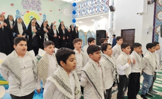 سومین تجمع کودکان و نوجوانان مهدوی در حرم احمد ابن اسحاق سرپل‌ذهاب