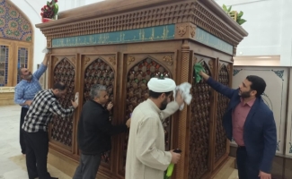 غبار روبی مساجد شهرستان برای استقبال از ماه رمضان