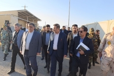 بازدید نماینده مجلس و مسئولان استان از بازارچه مرزی تیله‌کو سرپل‌ذهاب