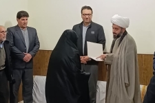 دیدار اهالی مسجد حضرت ابالفضل‌العباس(ع) شهرک جهاد و رئیس بنیاد شهید سرپل‌ذهاب با خانواده معظم شهدا