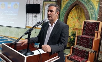 آیین گرامیداشت حماسه ۹ دی و سالگرد شهادت سردار حاج قاسم سلیمانی در پادگان ابوذر سرپل‌ذهاب برگزار شد