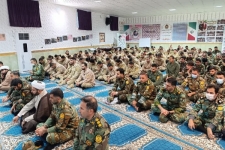 برگزاری آیین گرامیداشت حماسه ۹ دی و سالگرد شهادت سردار حاج قاسم سلیمانی در پادگان ابوذر سرپل‌ذهاب