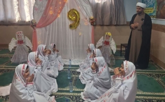 جشن تکلیف دختران مدرسه «ندای زینب» در سایه‌سار میلاد امام جواد علیه‌السلام برگزار شد