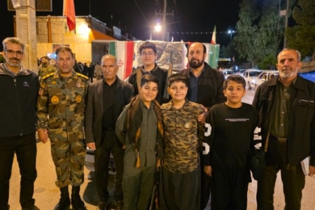 نسل حماسه‌ساز به میدان آمد؛ حضور کودکان و نوجوانان در قرار شبانه سرپل‌ذهاب