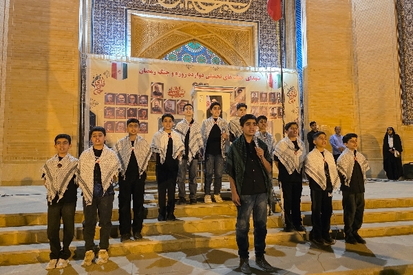 خروش نوجوانان ولایی سرپل‌ذهاب در شب هفتاد و یکم