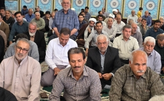 آیین برگزاری نماز جمعه سرپل‌ذهاب به روایت تصویر