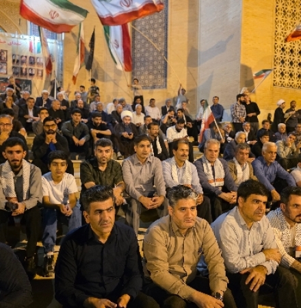 خروش شبانه سرپلذهاب در حمایت از ولایت و ایران