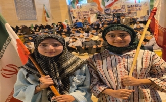 مشق ولایت‌مداری کودکان انقلابی سرپلذهاب