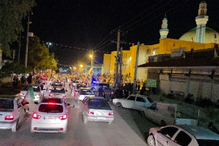 نود و یکمین شب غیرت؛ کاروان حماسه در خیابان‌های سرپل‌ذهاب به حرکت درآمد
