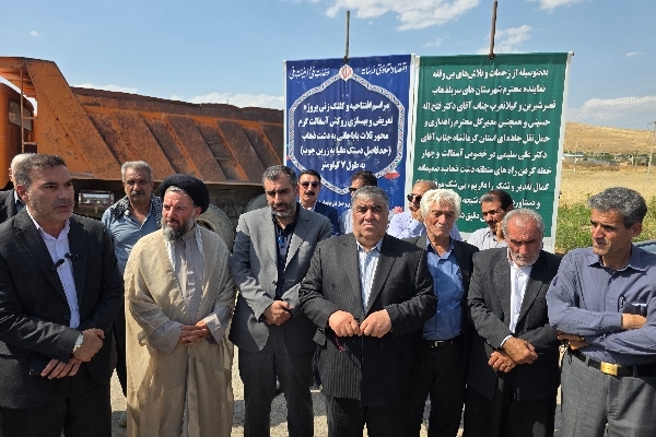 کلنگ‌زنی و افتتاح پروژه تعریض و بهسازی محور ثلاث باباجانی به دشت ذهاب؛ گامی مهم برای ارتقای ایمنی جاده مرگ