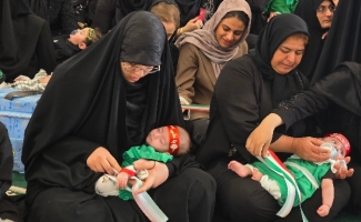طنین «روله لای لای، علی لای لای» در سرپل‌ذهاب؛ اشک و عشق مادران حسینی در جوار حرم احمد ابن اسحاق(ره)