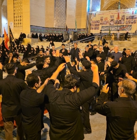 پنجم محرم؛ طنین «یا حسین(ع)» در جوار حرم مطهر احمد بن اسحاق(ره) سرپل‌ذهاب